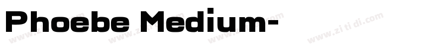 Phoebe Medium字体转换